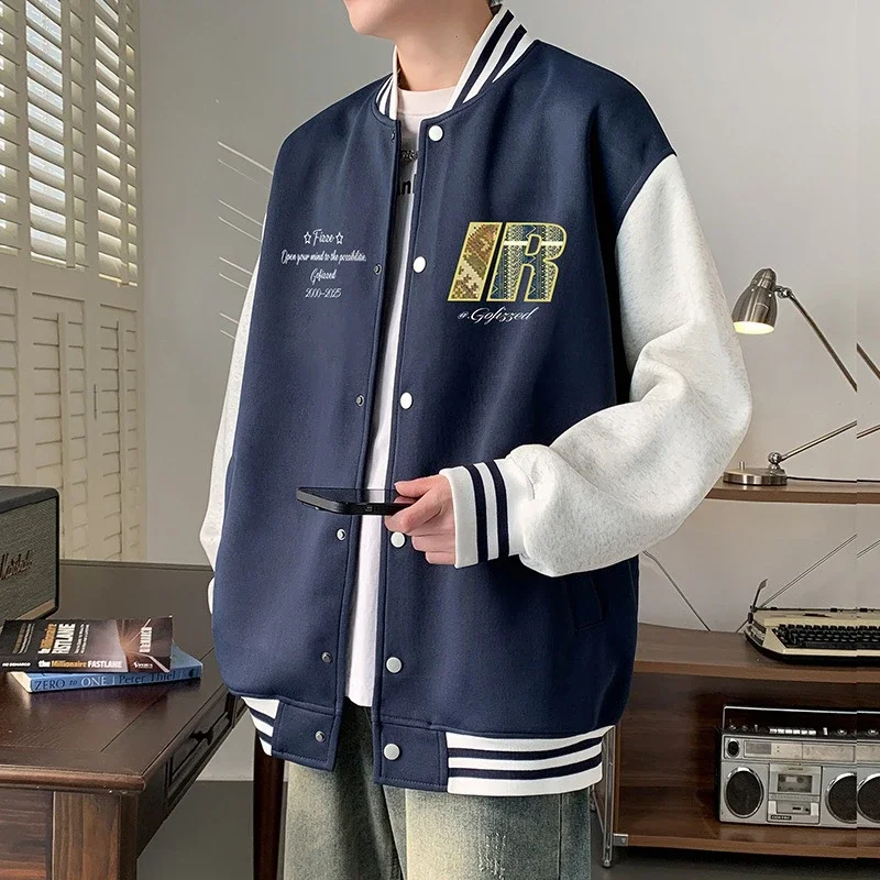 Trendy Men's Oversized Casual Bomber Jacket