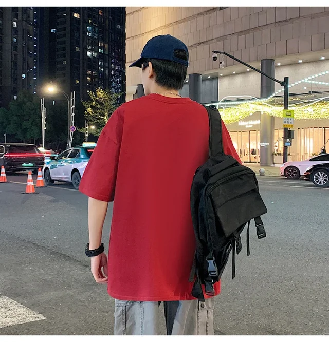 Plus Size Men's Summer Cartoon Tee Detail