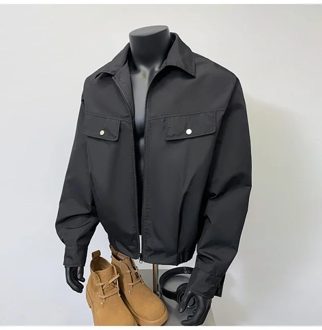 Starry Sky Men's Edgy Flight Jacket Detail