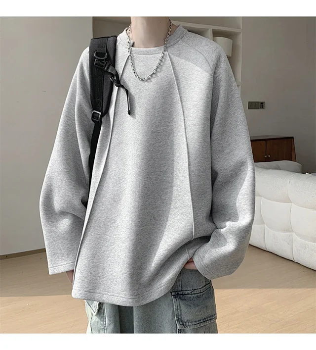 American Men's Long Sleeve Deconstructed Tee Detail