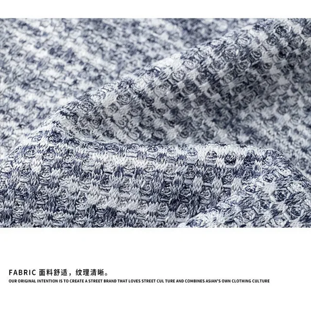 Men's Relaxed Mock Layered Hoodie Detail