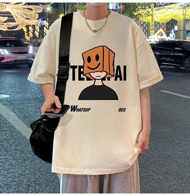 Men's Cotton Loose Street Tee 2025 Detail