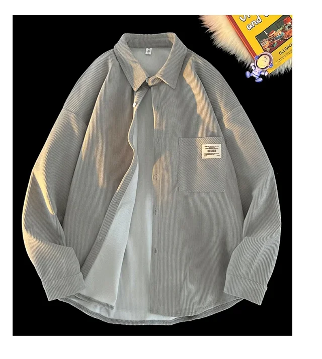 Japanese Vintage Men's Corduroy Shirt Detail