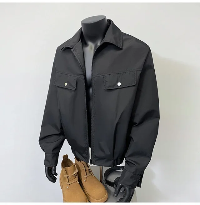 Starry Sky Men's Edgy Flight Jacket Detail