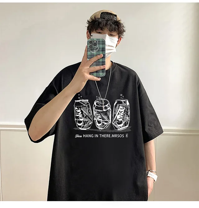 2025 Men's Summer Cotton Oversized Tee Detail