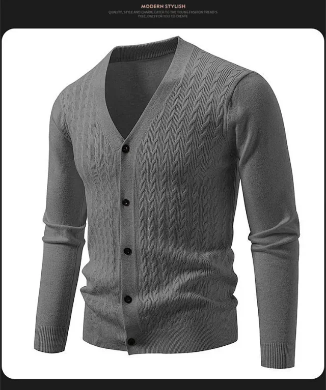 Men's K-Style Knit Cardigan AW New Detail