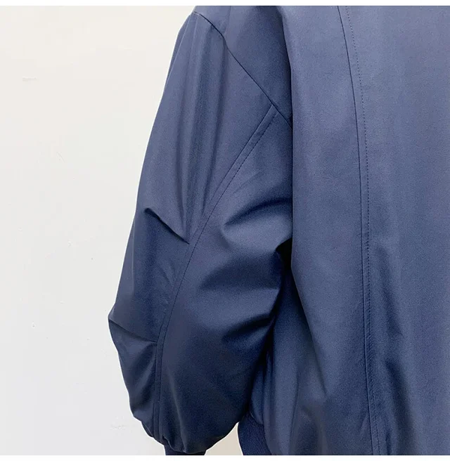 Men's Vintage American Oversized Bomber Jacket Detail