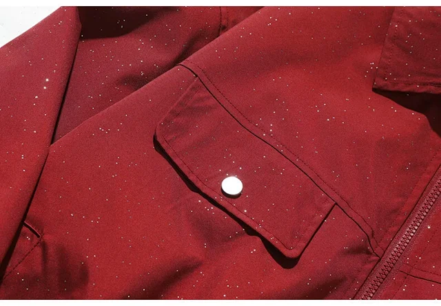 Starry Sky Men's Flight Jacket Detail
