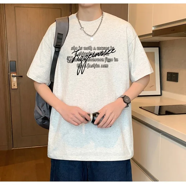 2025 Men's Summer Oversize Tee Detail