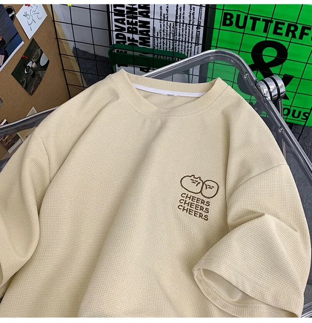 Men's Summer Waffle Quick-Dry T-Shirt Detail