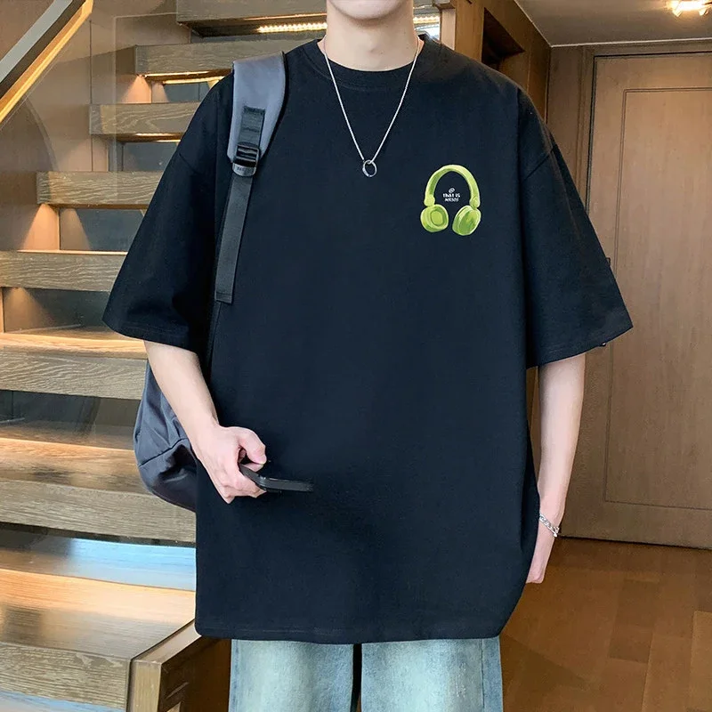 Oversized Men's Cotton Short Sleeve Tee