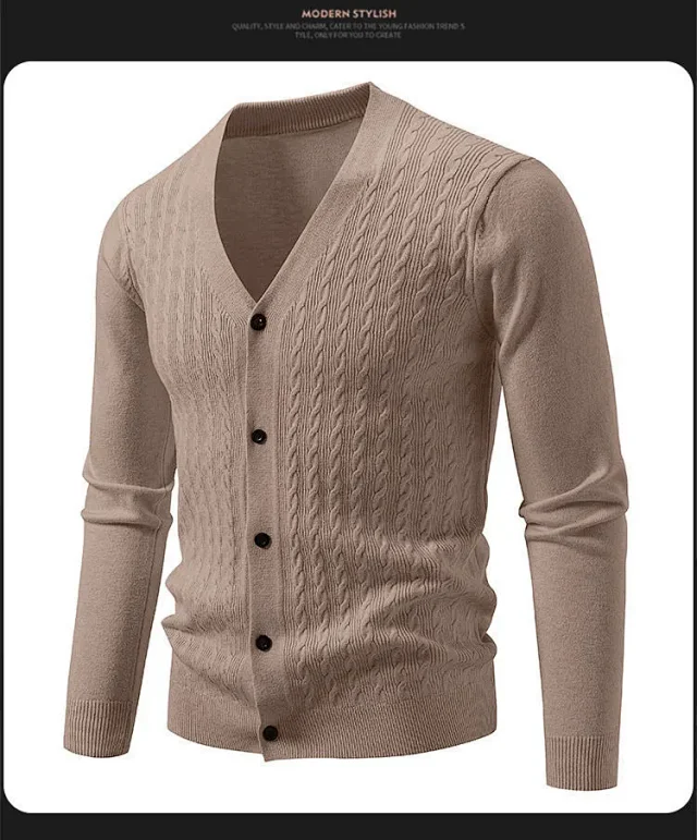 Men's K-Style Knit Cardigan AW New Detail