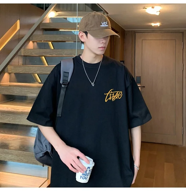 Men's Cotton Oversized Tee Summer 2025 Detail