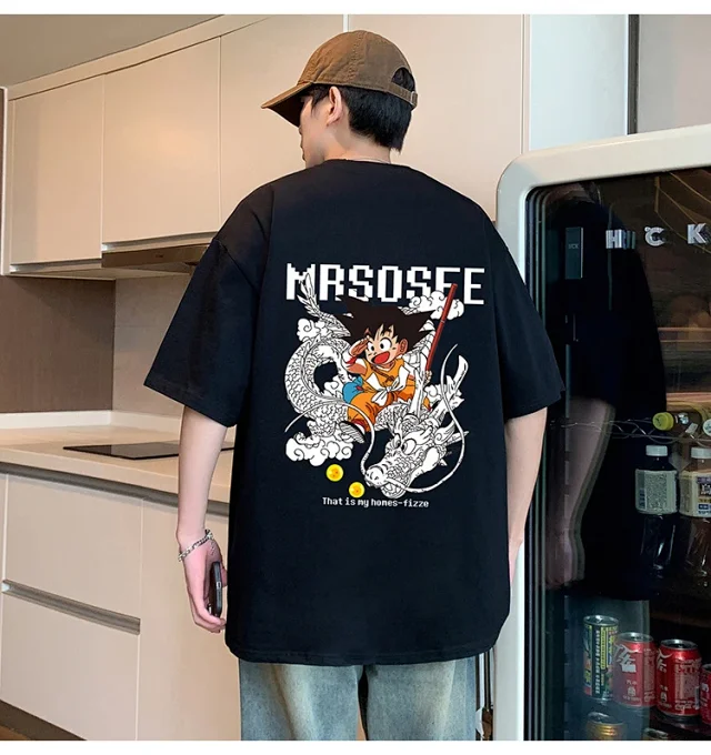 2025 Men's Cartoon Wukong Summer Tee Detail