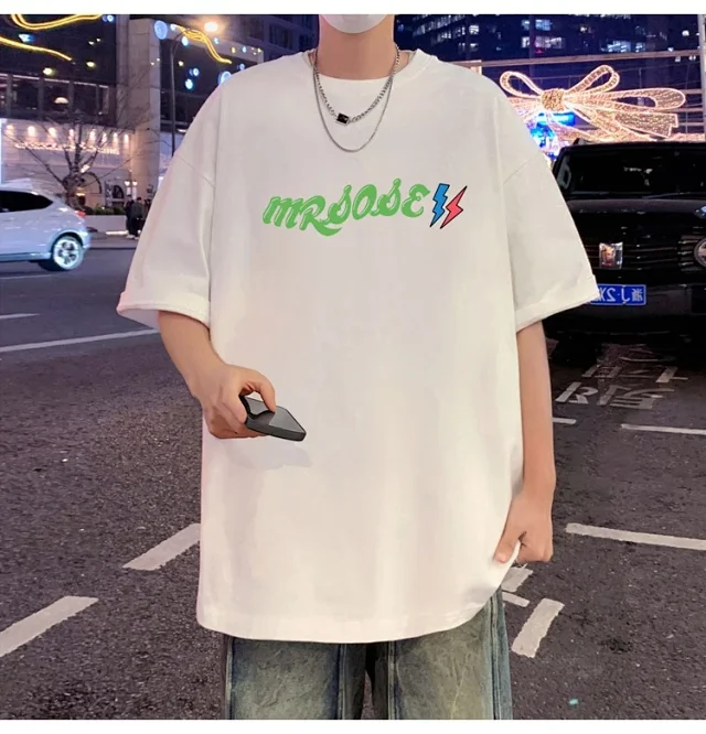 Men's Plus Size Heavyweight Cotton T-Shirt Detail
