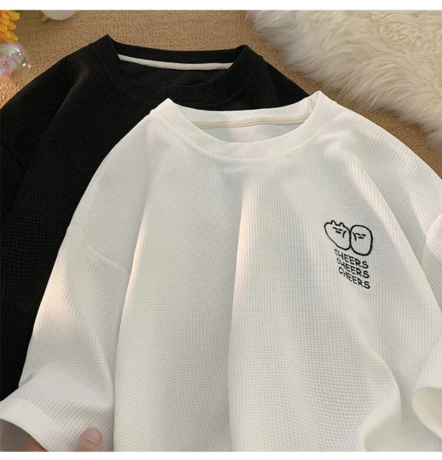 Men's Summer Waffle Quick-Dry T-Shirt Detail