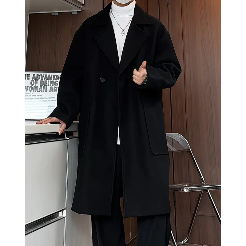 2025 A/W Men's Double-Breasted Wool Coat