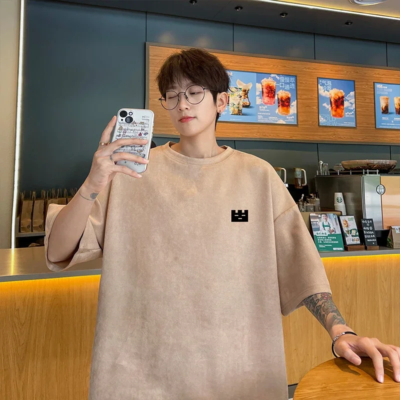 Men's Vintage Suede Heavyweight Oversized Tee