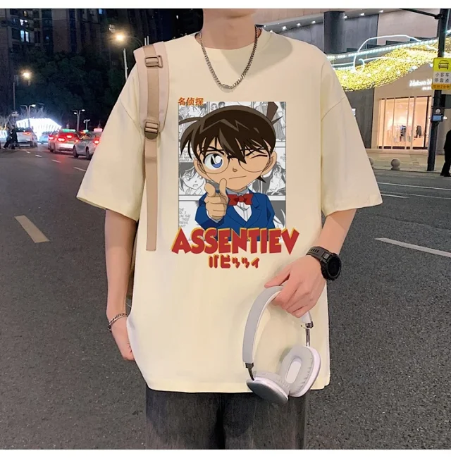 Men's Oversized Cotton Graphic Tee Detail