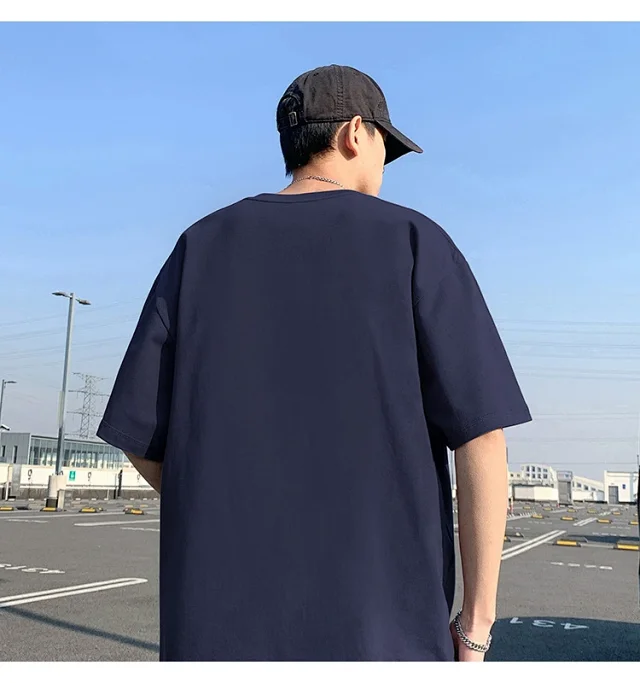 Men's Oversized Sport Cotton Tee Breathable Detail