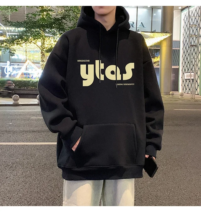 Men's Cotton Loose Hoodie (Autumn/Winter New) Detail