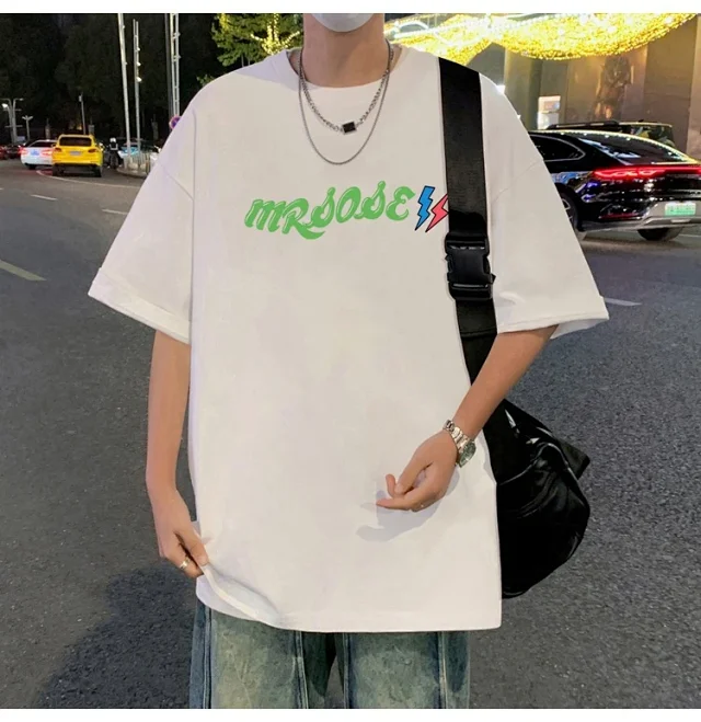 Men's Plus Size Heavyweight Cotton T-Shirt Detail