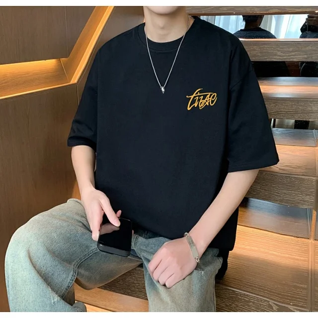 Men's Cotton Oversized Tee Summer 2025 Detail