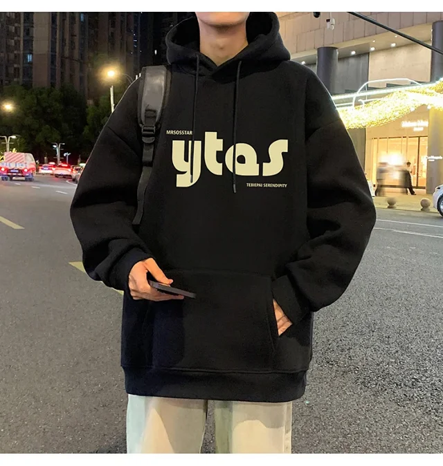 Men's Cotton Loose Hoodie (Autumn/Winter New) Detail