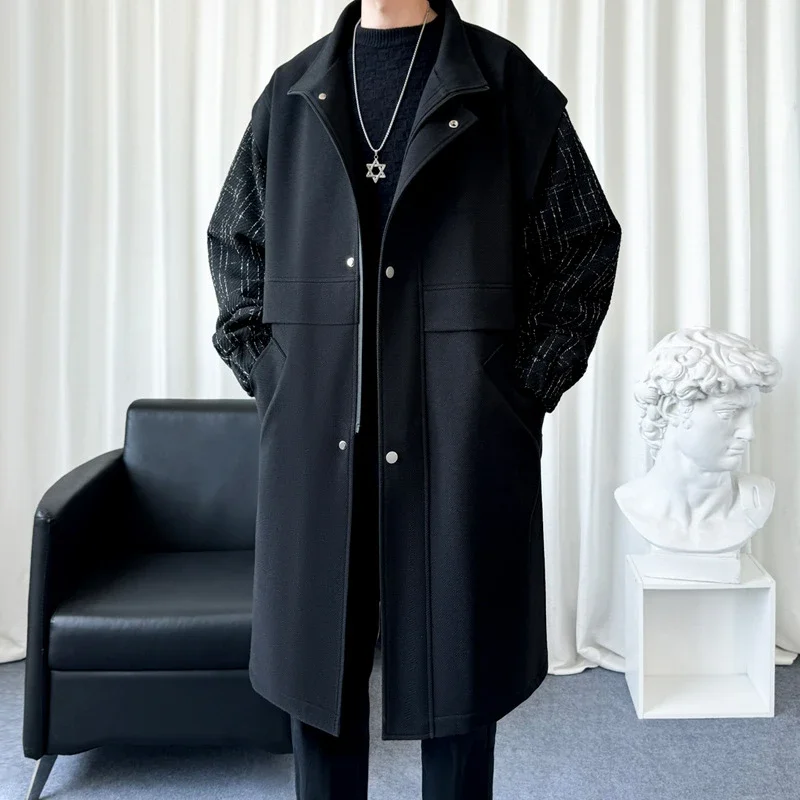 New Men's Japanese Work Trench Coat