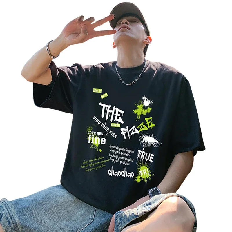 Men's Oversized Sport Cotton Tee Breathable