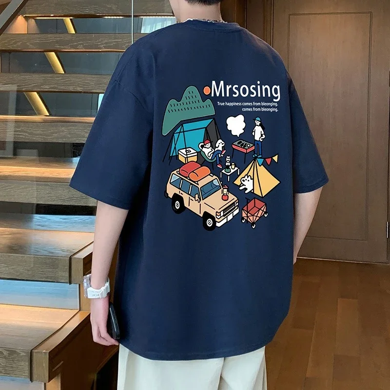 Cotton Short-sleeve T-shirt for Boys Summer 2025