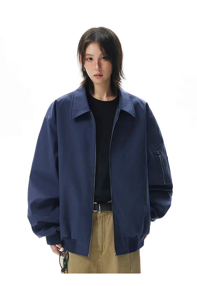 Unisex Cropped Bomber Jacket New Detail
