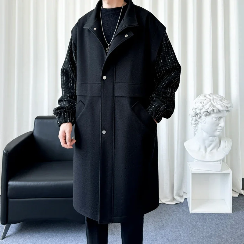 New Men's Japanese Work Trench Coat