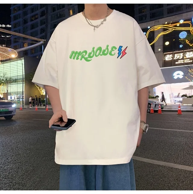 Men's Plus Size Heavyweight Cotton T-Shirt Detail