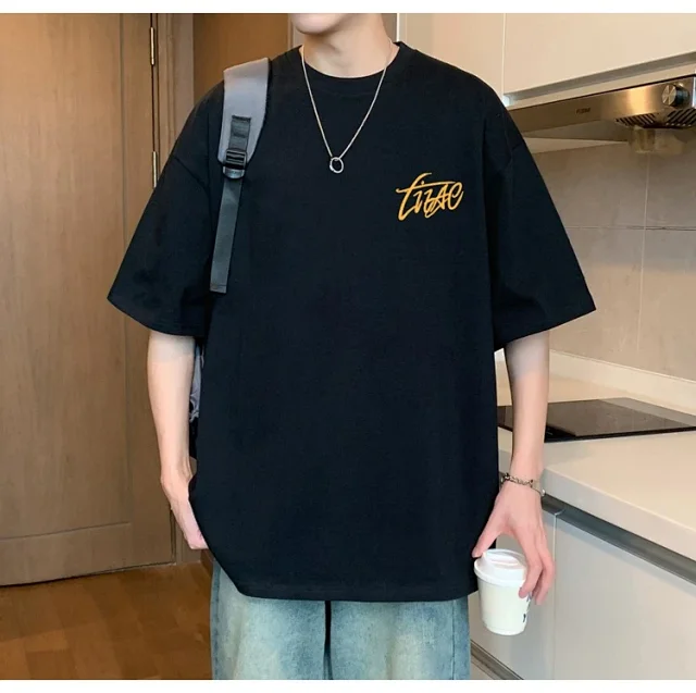 Men's Cotton Oversized Tee Summer 2025 Detail