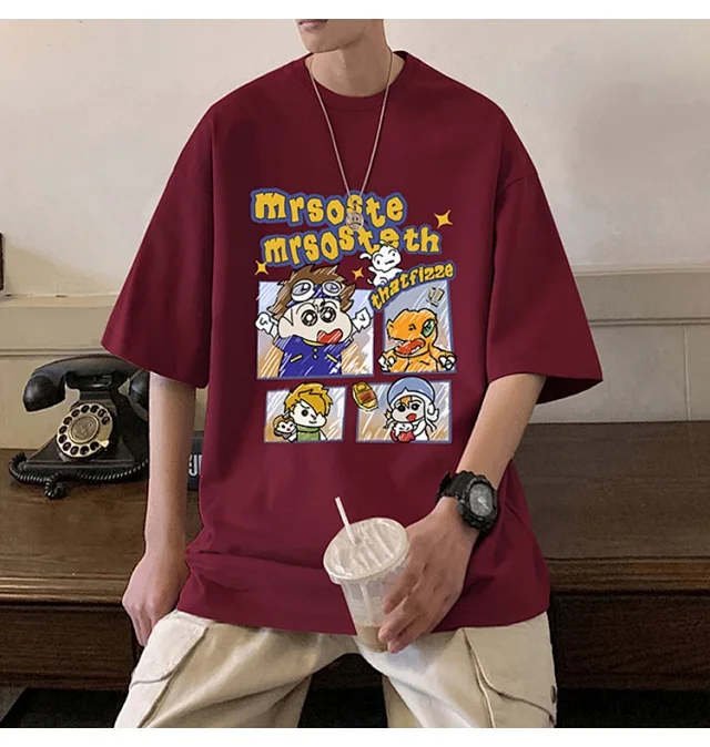 Men's Heavyweight Cotton Durable Short-Sleeve Tee Detail