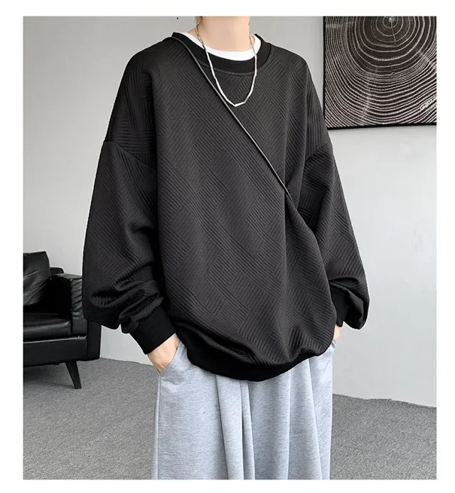 Men's Oversize Jacquard Sweatshirt Detail
