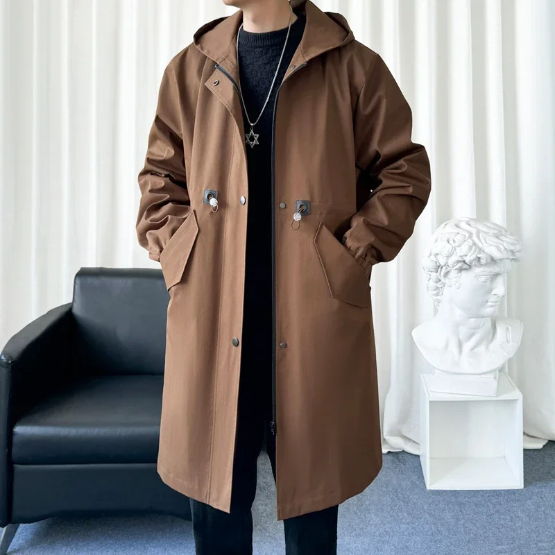 AW24 Men's Japanese Fleece-Lined Hooded Trench