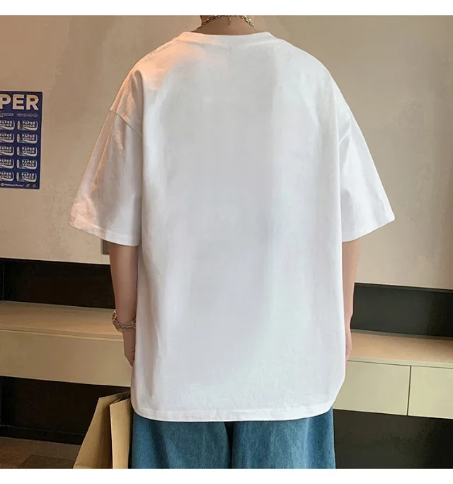 Men's Summer Casual Round Neck Tee Detail