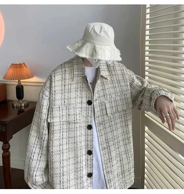 Men's Korean Chanel-style Casual Jacket Detail