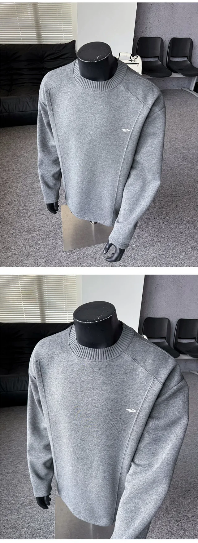 Men's Cleanfit Vintage Long Sleeve Tee Detail