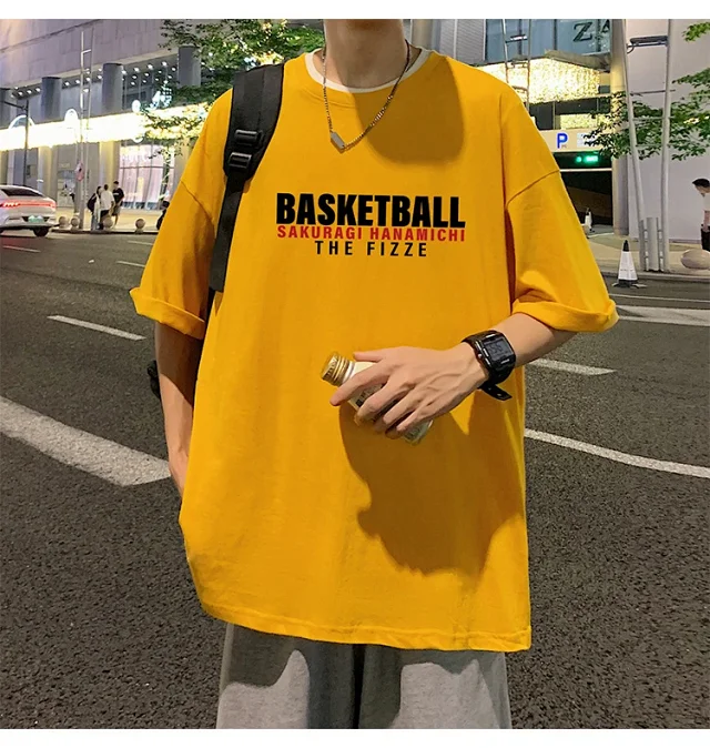 Slam Dunk Men's Cotton T-Shirt Detail