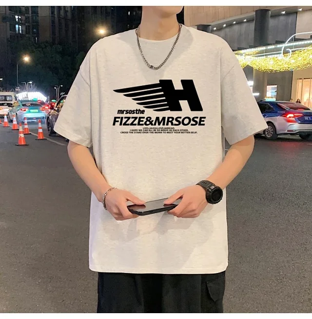 Men's Heavyweight Cotton Relaxed Short-Sleeve Tee Detail