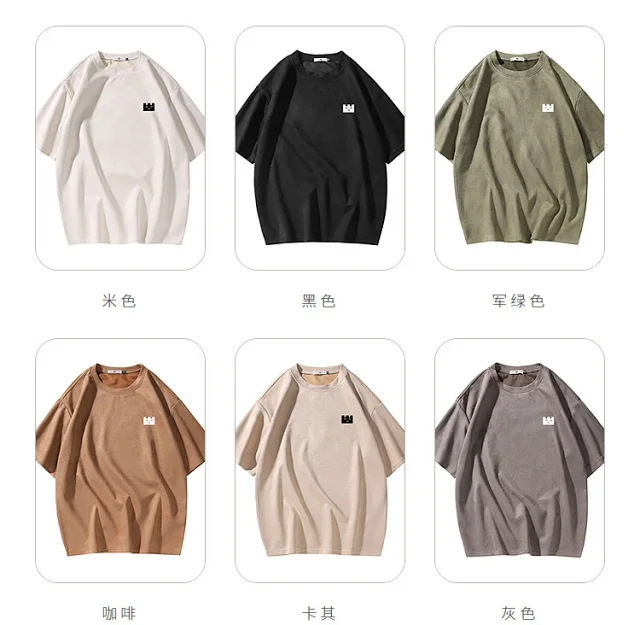 Men's Heavyweight Cotton Sturdy Short-Sleeve Tee Detail