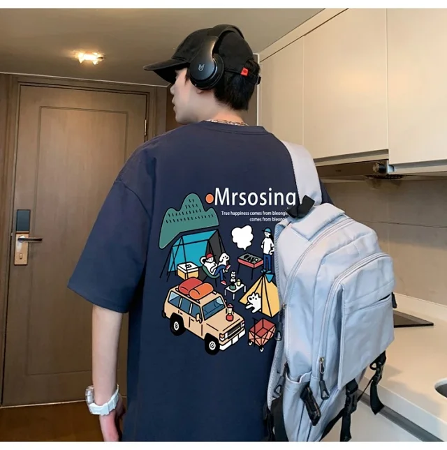 Cotton Short-sleeve T-shirt for Boys Summer 2025 Detail