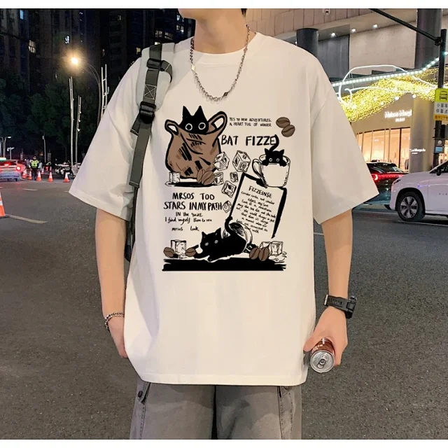 Men's Heavyweight Cotton Cartoon Youth Tee Detail