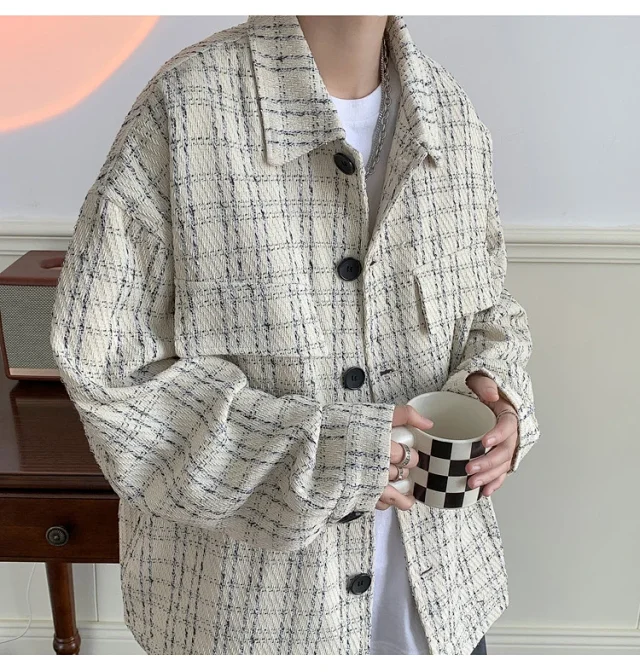 Men's Korean Chanel-style Casual Jacket Detail