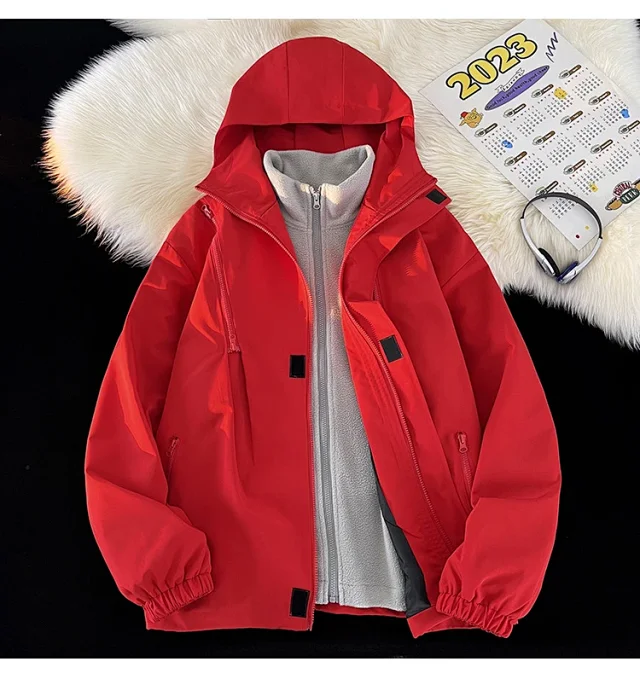 Men's 3-in-1 Waterproof Windproof Outdoor Jacket Detail