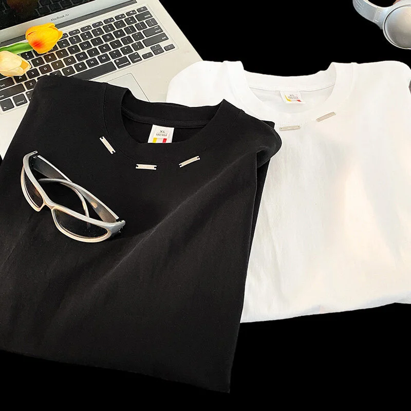 2025 Summer Men's Heavyweight Square-Shoulder T-Shirt