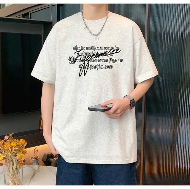 2025 Men's Summer Oversize Tee Detail